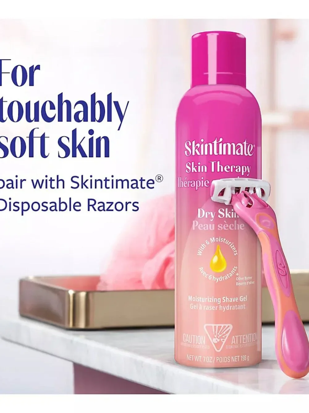 Skintimate Skin Therapy Dry Skin Moisturizing Shave Gel, 3 pk./9.5 oz.